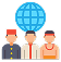 Cultural exchange icon
